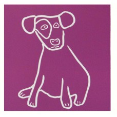 Linocut " Puppy " by Jane Bristowe - Limited edition x/75. Framed Linocut " Puppy " by Jane Bristowe - Limited edition x/75. Framed